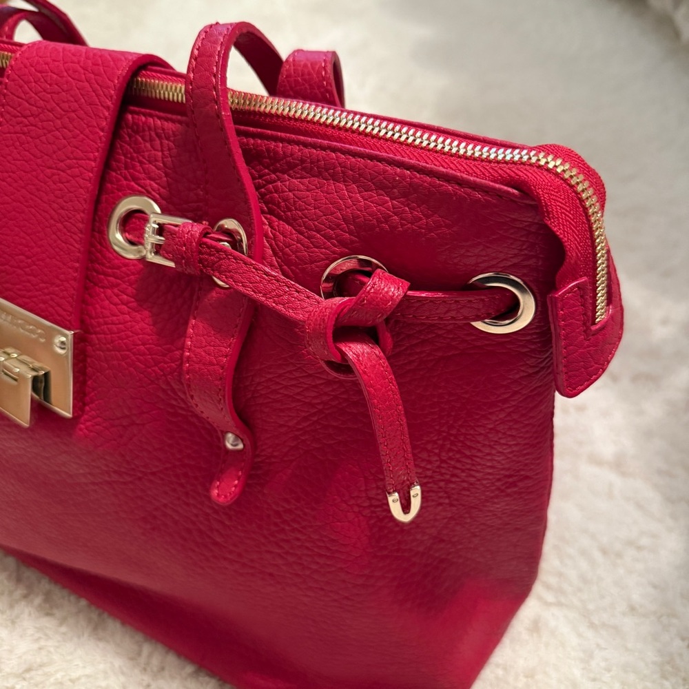 Jimmy Choo Rhea Red Leather Shopper with Dustbag - Picture 6 of 14